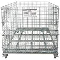 Conteneur repliable en m&eacute;tal grillag&eacute;, 40" la x 48" p x 42" h, Capacit&eacute; de 4000 lb Chandler Sales