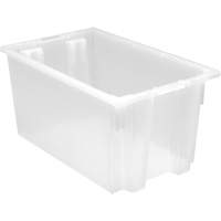 Contenant robuste Stack & Nest, 12" x 19,5" x 23,5", Transparent Chandler Sales