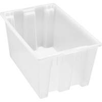 Contenant robuste Stack & Nest, 15" x 19,5" x 29,5", Transparent Chandler Sales