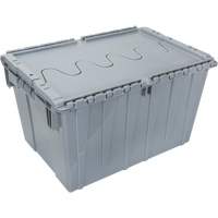 Contenant de distribution en plastique avec dessus basculant, 21,65" x 15,5" x 12,5", Gris Chandler Sales