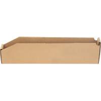 Deep Corrugated Parts Bins, 2-7/8" W x 17-1/4" D x 4-1/2" H, Beige Chandler Sales