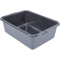 Bac d'entreposage tout usage &agrave; fond plat, 7" ha x 15" p x 21" lo, Plastique, Gris Chandler Sales