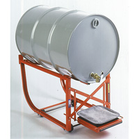 Drum Cradle with Drip Tray, 55 US gal. (45 Imperial Gal.) Capacity, 600 lbs./272 kg Load Limit Chandler Sales