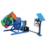 Drum Tumbler Tilt to Load, 55 US gal. (45 Imperial Gal.) Capacity, Variable Speed, 2 HP Chandler Sales