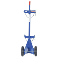 Chariot pour bouteille de gaz, Roues Caoutchouc, Base de 12" la x 15-1/2" lo, 500 lb Chandler Sales