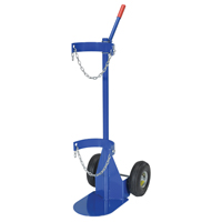 Chariot pour bouteille de gaz, Roues Pneumatique, Base de 12" la x 15-1/2" lo, 500 lb Chandler Sales
