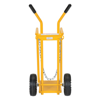 Chariot pour bouteille de gaz, Roues Caoutchouc moul&eacute;, Base de 9-13/16" la x 16" lo, 150 lb Chandler Sales