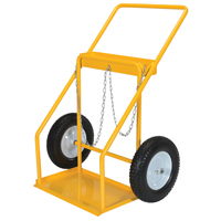 Chariot pour bouteille de gaz, Roues Caoutchouc, Base de 22" la x 14-1/8" lo, 250 lb Chandler Sales