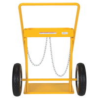 Chariot pour bouteille de gaz, Roues Caoutchouc, Base de 22" la x 14-1/8" lo, 250 lb Chandler Sales