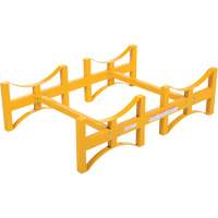 Steel Stackable Drum Rack, 2 Drums, 1600 lbs. Capacity, 45-1/2" W x 29-7/8" D x 12-3/4" H Chandler Sales