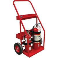 Hot Works Fire Prevention Cart, Semi-Pneumatic Wheels, 17.75" W x 8.9" L Base, 100 lbs. Chandler Sales