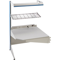 Arlink Preconfigured Workstation, 36" W x 28" D x 84" H, Single Sided Corner Add-On Chandler Sales