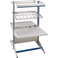 Arlink Preconfigured Workstation, 36" W x 56" D x 84" H, Double Sided Corner Add-On Chandler Sales