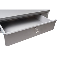 Wall-Mounted Shop Desk, 34-1/2" W x 28" D x 31" H, Grey Chandler Sales