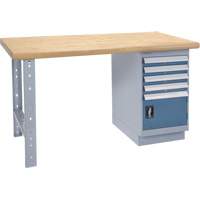 Heavy-Duty Workbench, Door w/ Drawer Combination, 1500 lbs. Cap., 60" W x 36" D, 34" H Chandler Sales