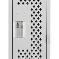 Clean Line Lockers, 12" x 12" x 72", Steel, Grey, Rivet (Assembled), Perforated Chandler Sales