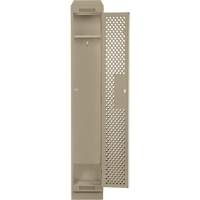 Clean Line Lockers, 12" x 15" x 82", Steel, Beige, Rivet (Assembled), Perforated Chandler Sales
