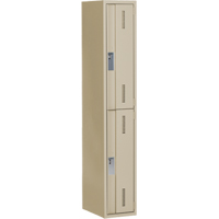 Casiers robustes Concorde, 2 niveaux, 12" x 18" x 72", Acier, Beige, Soud&eacute; (assembl&eacute;) Chandler Sales