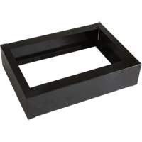 Base encastr&eacute;e pour casiers robustes enti&egrave;rement soud&eacute;e Concorde, 1 Blocs, 4" lo x 12" la x 17" p, Noir, Acier Chandler Sales