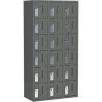 Casiers robustes Concorde, 6 niveaux, Bloc de 3, 36" x 18" x 72", Acier, Charbon, Soud&eacute; (assembl&eacute;) Chandler Sales