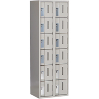 Casiers robustes Concorde, 6 niveaux, Bloc de 2, 24" x 18" x 72", Acier, Gris, Soud&eacute; (assembl&eacute;) Chandler Sales