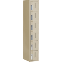 Casiers robustes Concorde, 6 niveaux, 12" x 18" x 72", Acier, Beige, Soud&eacute; (assembl&eacute;) Chandler Sales