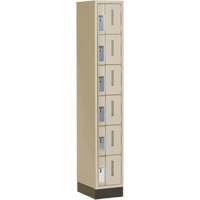 Casiers robustes Concorde, 6 niveaux, 12" x 18" x 76", Acier, Beige, Soud&eacute; (assembl&eacute;) Chandler Sales