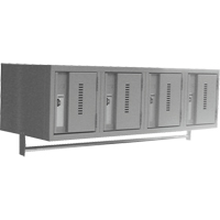 Casiers muraux robustes, Bloc de 4, 18" x 12" x 12", Acier Chandler Sales