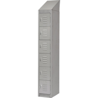 Casiers, 6 niveaux, 12" x 18" x 82", Acier, Gris, D&eacute;mont&eacute; Chandler Sales