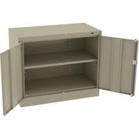 Armoire standard &agrave; hauteur de bureau, Acier, 30" h x 36" la x 18" P, Beige Chandler Sales