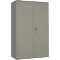 Armoire de rangement Hi-Boy tr&egrave;s large, Acier, 4 Tablettes, 72" h x 48" la x 24" P, Gris Chandler Sales