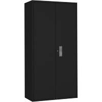 Wardrobe Storage Cabinet, Steel, 36" W x 18" D x 72" H, Black Chandler Sales