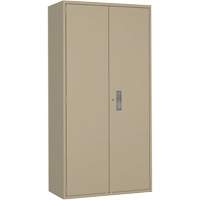 Armoire de rangements combin&eacute;s, Acier, 6 Tablettes, 72" h x 36" la x 18" P, Beige Chandler Sales
