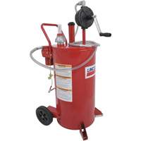 25-Gallon Steel Fuel Caddy with 2-Way Rotary Pump & Filter Chandler Sales