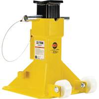 EZ-Wheel Jack Stand, Locking Pin, 22 Tons Capacity, 13-1/2" - 20" H Chandler Sales