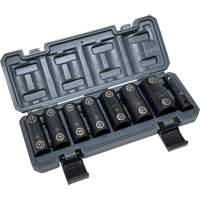 Double-Ended Hex & Twist Socket Set with Case, 8 Pieces, 1/2" Drive Size Chandler Sales
