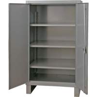 Armoire tr&egrave;s robuste, Acier, 3 Tablettes, 66" h x 48" la x 24" P, Gris Chandler Sales