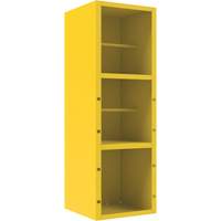 Armoire pour le contr&ocirc;le des d&eacute;versements, 1 Tablettes, 72" h x 24" la x 24" p, Acier, Jaune Chandler Sales