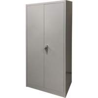 Storage Cabinet, Steel, 4 Shelves, 66" H x 30" W x 15" D, Grey Chandler Sales