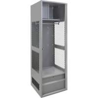 Gear Locker, Steel, 24" W x 24" D x 72" H, Grey Chandler Sales