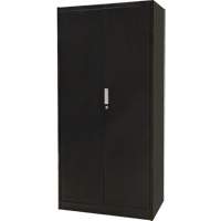 Armoire de rangement combin&eacute;e, 36" la x 18" p x 72" h, Noir Chandler Sales