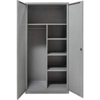 Combination Storage Cabinet, 36" W x 18" D x 72" H, Grey Chandler Sales
