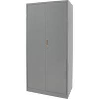 Armoires de rangement Hi-Boy, Acier, 4 Tablettes, 72" h x 36" la x 18" P, Gris Chandler Sales