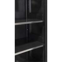 Armoire de rangement Hi-Boy, Acier, 4 Tablettes, 72" h x 36" la x 18" P, Noir Chandler Sales