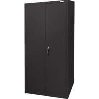 Storage Cabinet, Steel, 4 Shelves, 66" H x 30" W x 15" D, Black Chandler Sales