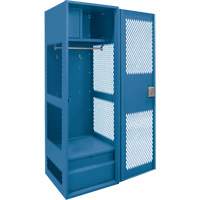 Gear Locker with Door, Steel, 24" W x 18" D x 72" H, Dark Blue Chandler Sales