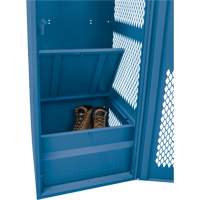 Gear Locker with Door, Steel, 24" W x 18" D x 72" H, Dark Blue Chandler Sales
