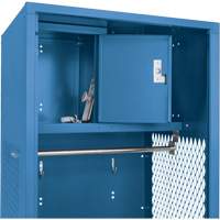 Gear Locker, Steel, 24" W x 18" D x 72" H, Dark Blue Chandler Sales