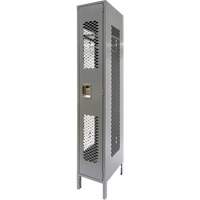 Casiers ventil&eacute;s, 12" x 18" x 78", Acier, Gris, D&eacute;mont&eacute;, Perfor&eacute; Chandler Sales