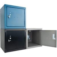 Stackable Cube Locker, 12" x 12" x 12", Steel, Grey, Knocked Down Chandler Sales